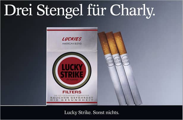 Printwerbung Lucky Strike Plakat 2