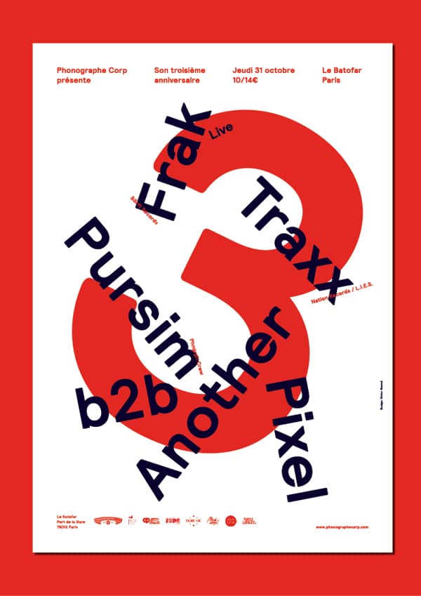 Postergestaltung "Phonographe Corp" beispiel