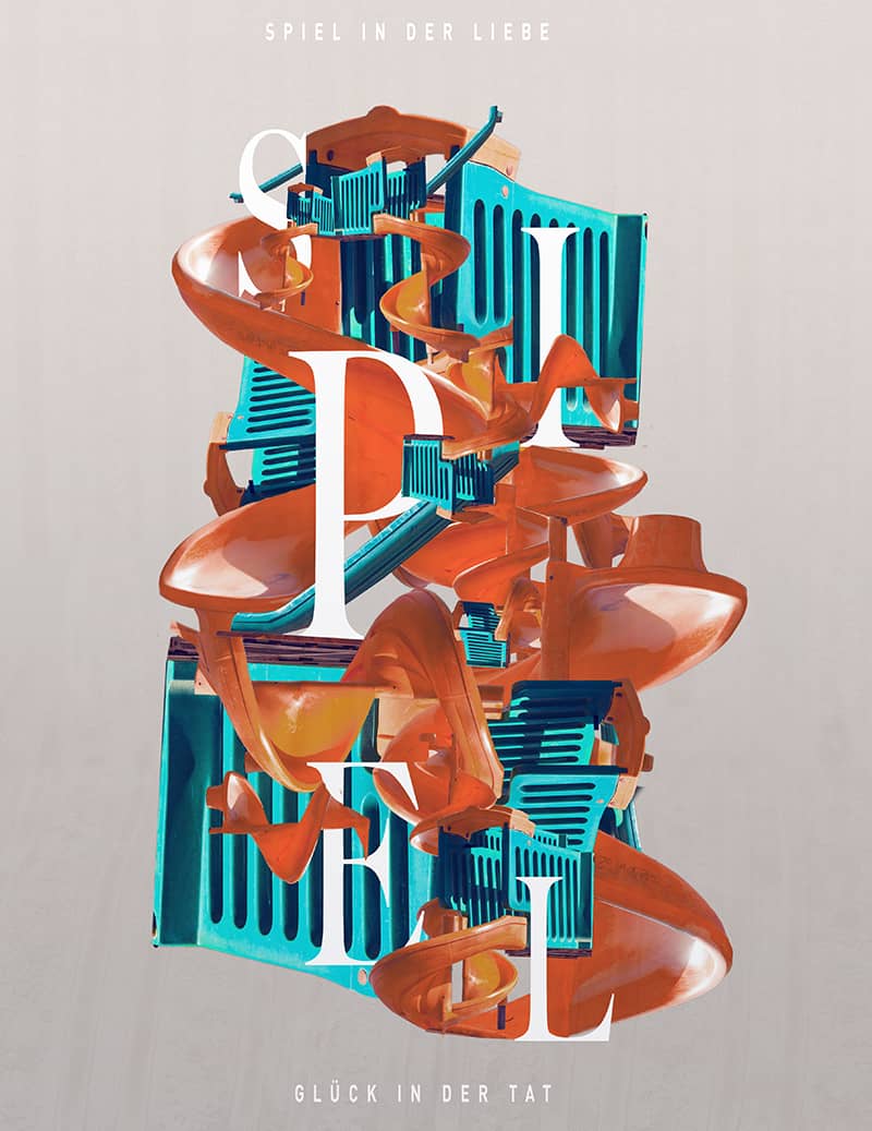 Postergestaltung "Spiel" beispiel