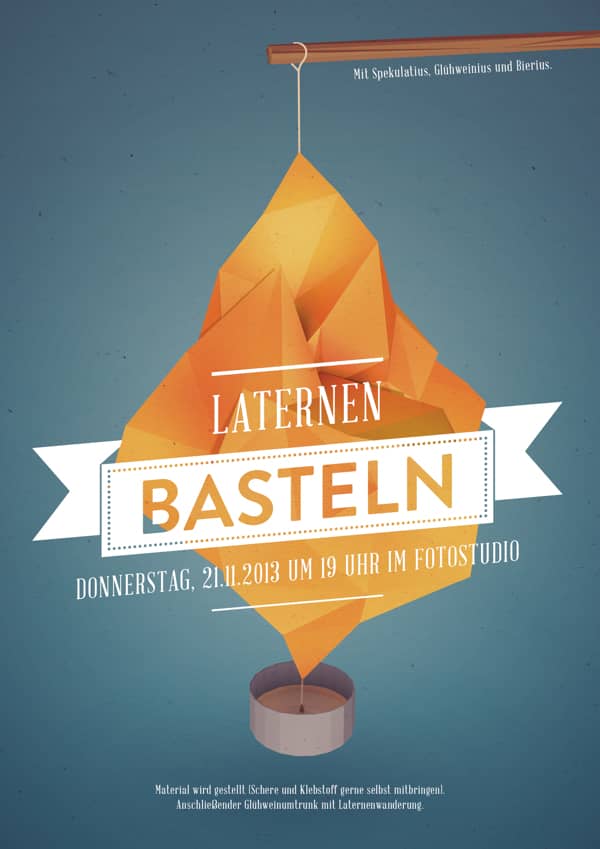 Postergestaltung "Basteln" beispiel
