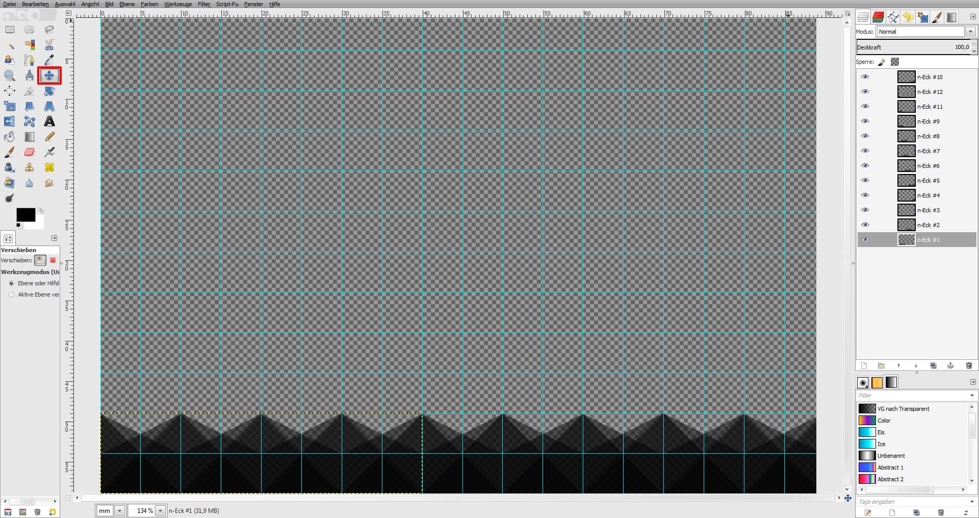 GIMP Tutorial für Visitenkarte Step 5
