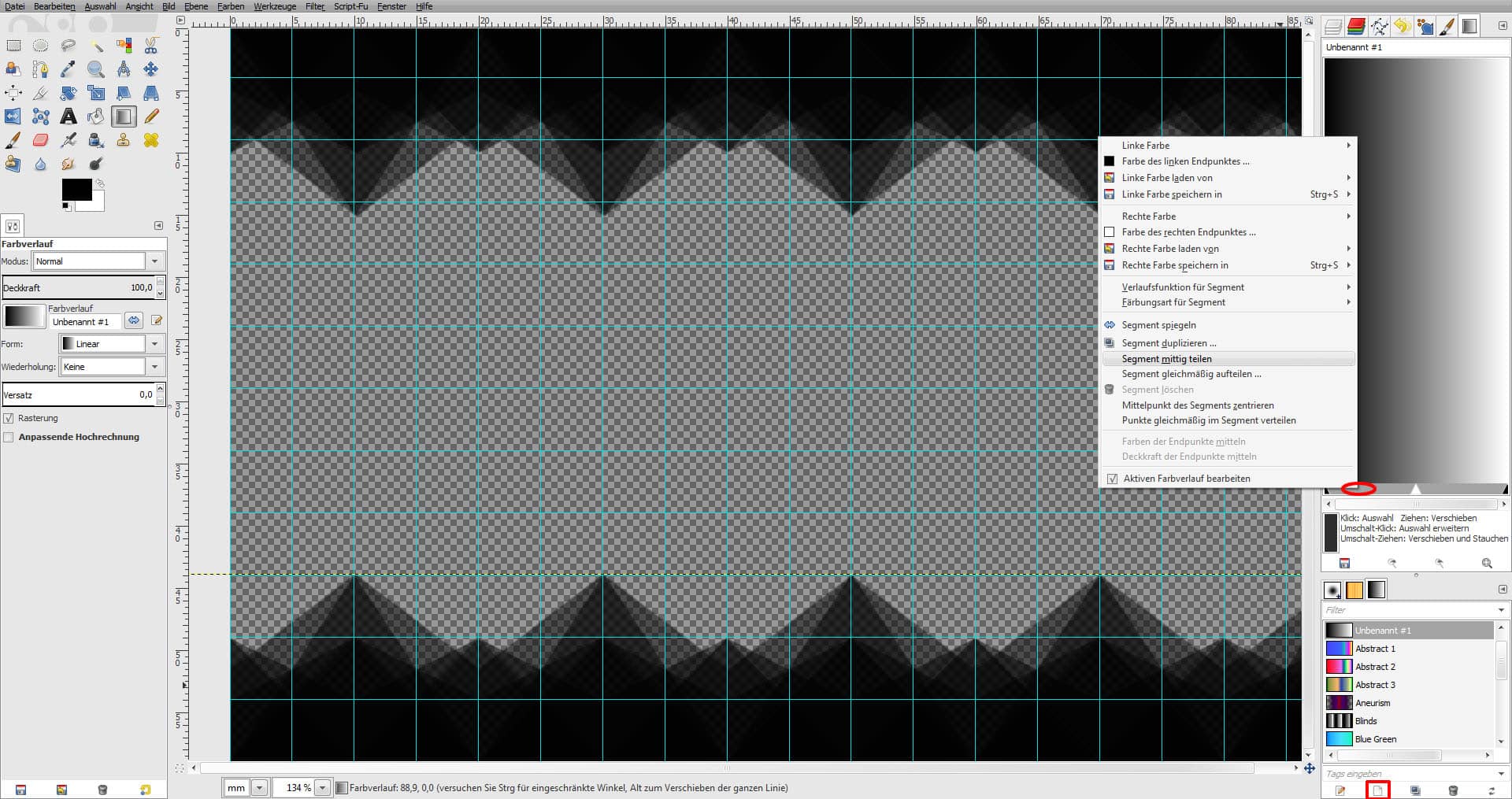 GIMP Tutorial für Visitenkarte Step 8