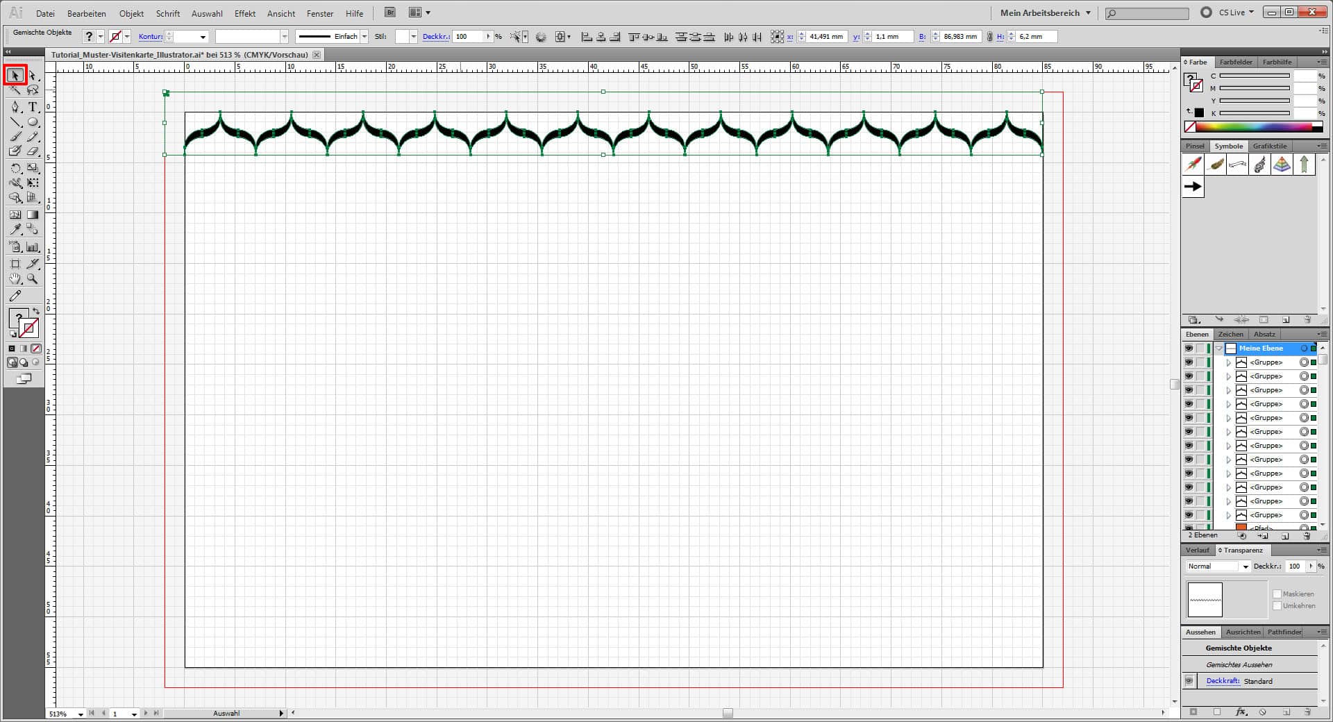 Freitagstutorial: Muster Visitenkarte in Adobe Illustrator (11)