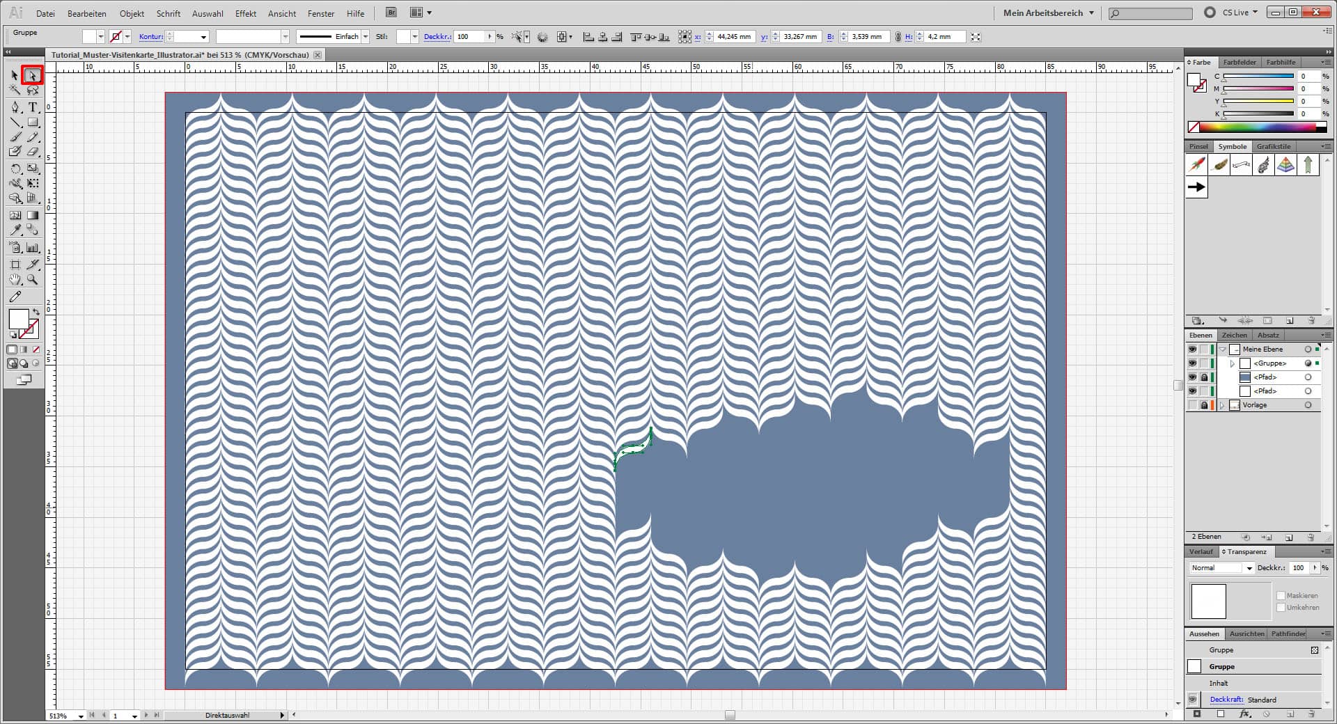 Freitagstutorial: Muster Visitenkarte in Adobe Illustrator (14)