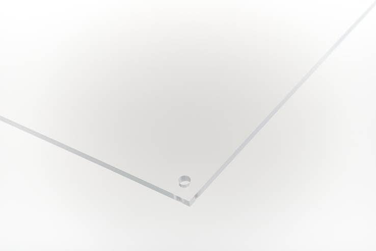 Werbetechnik – Schild aus transparentem Acrylglas