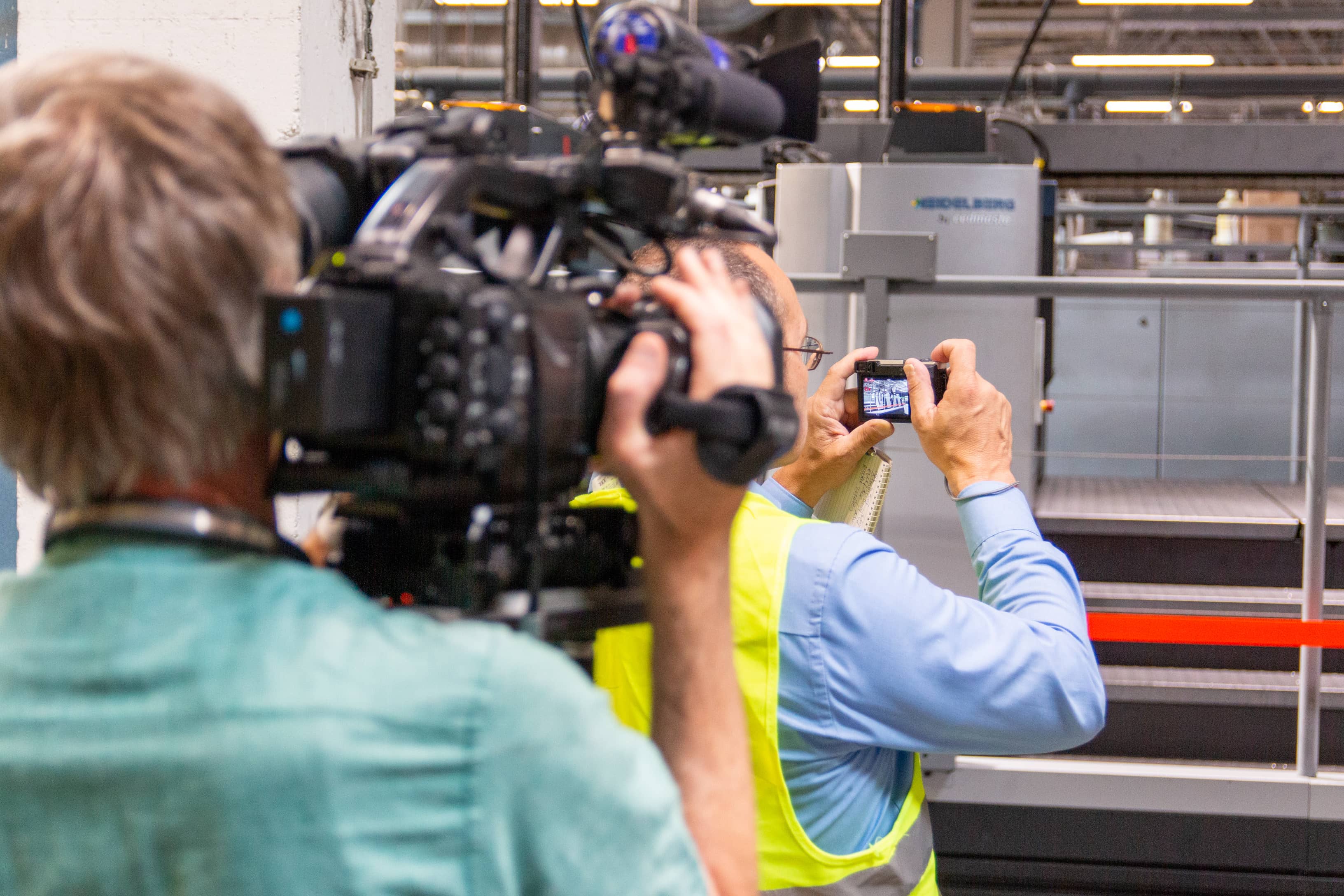 Audio  und Videoaufnahmen der Medienvertreter