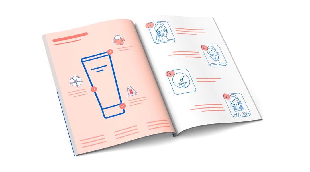 Bedienungsanleitung mit Klebebindung