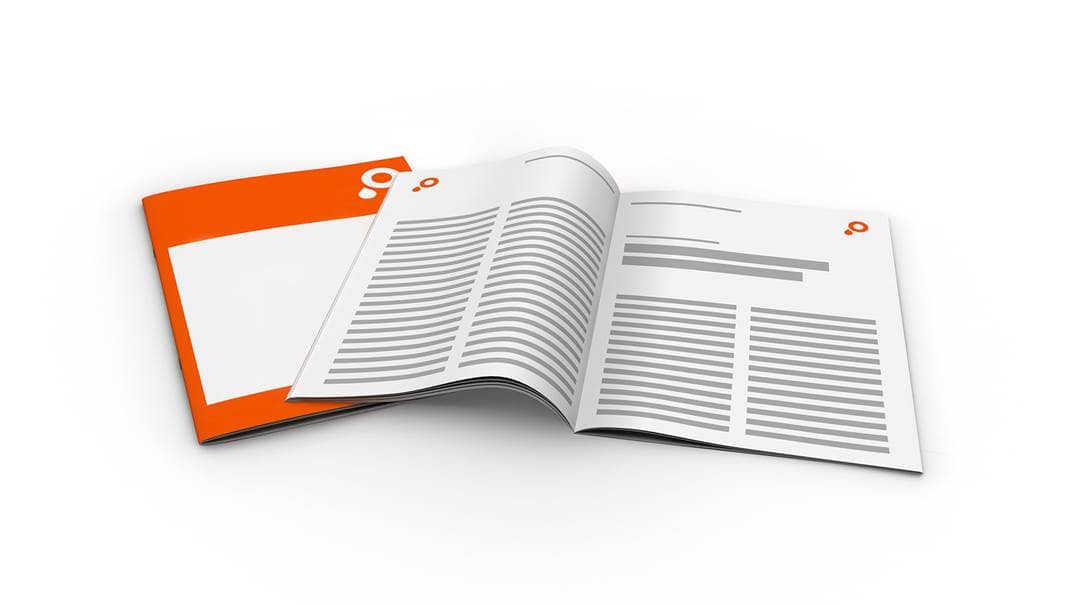 Produktbild Broschüren mit Klammerheftung ohne Umschlag