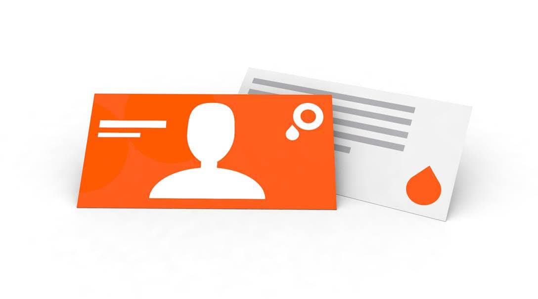 Autogrammkarten DIN lang quer