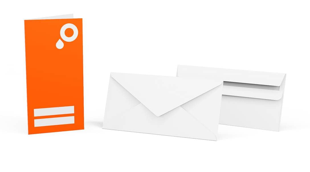 Grußkarten DIN lang mit Umschlägen