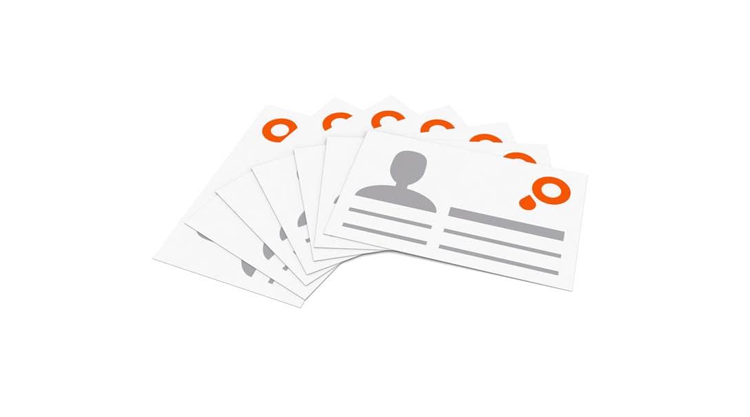 Visitenkarten einseitig bedruckt