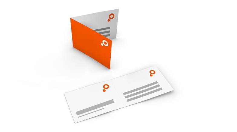 Visitenkarten vierseitig