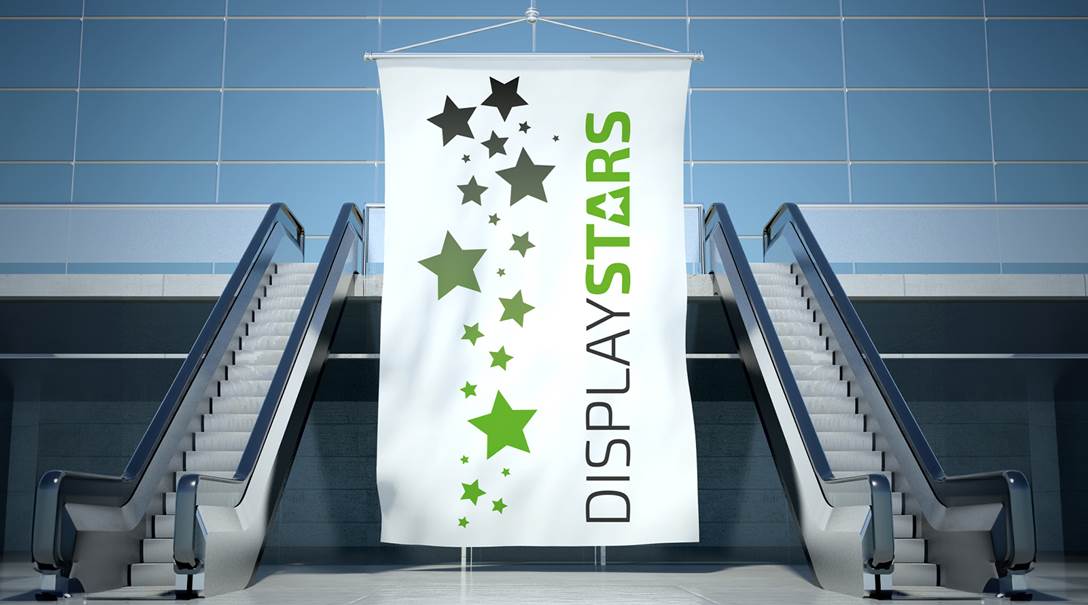 Stoffbanner Displaystars
