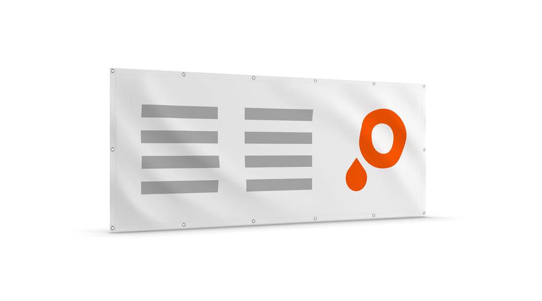 Stoffbanner Blockoutstoff