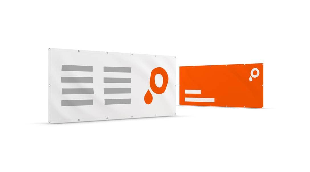 Stoffbanner Gruppenbild