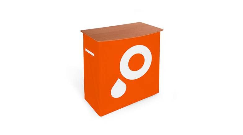 Produktbild Messetheken Textil Vorderseite