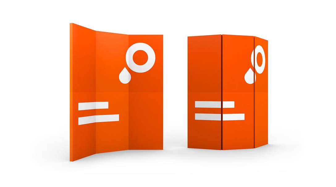 Nachhaltige Messewand mit 6 Modulen