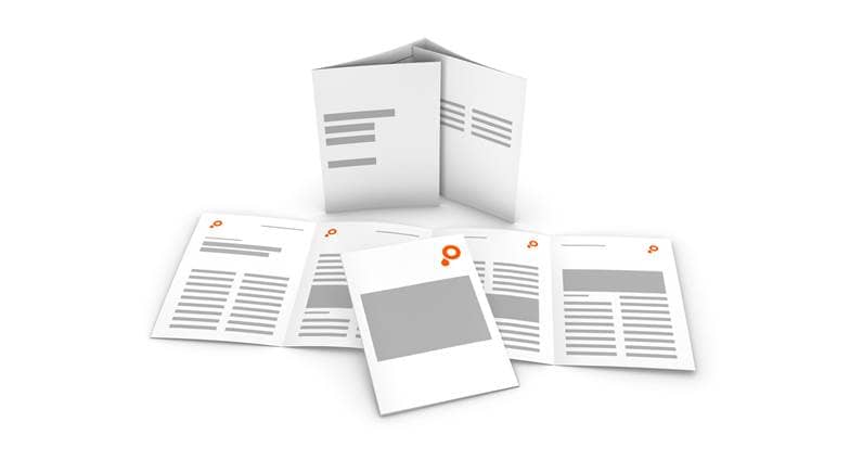 Produktbild Folder Altarfalz 6 und 8 seitig