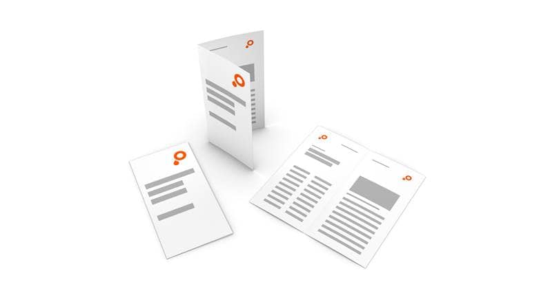 Produktbild Folder Einbruchfalz hoch