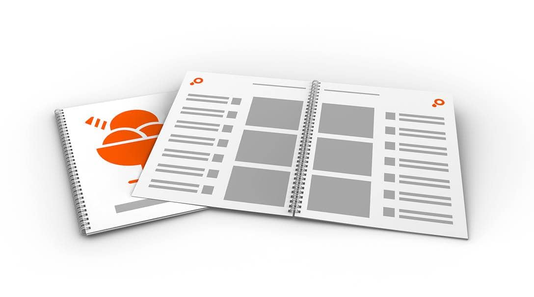 Eiskarten mit Wire O Bindung