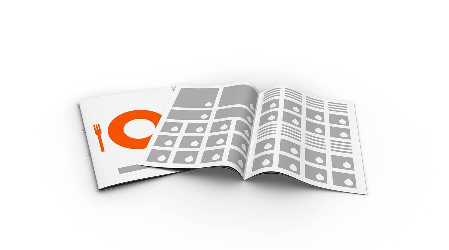 Getränkekarte mit Umschlag