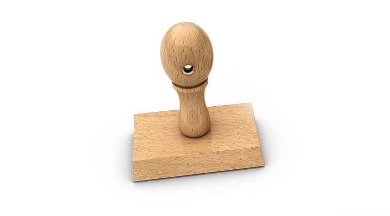 Produktbild Holzstempel 50 x 40 mm