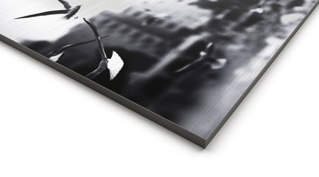 Wandbilder mit Aluverbund gebürstet