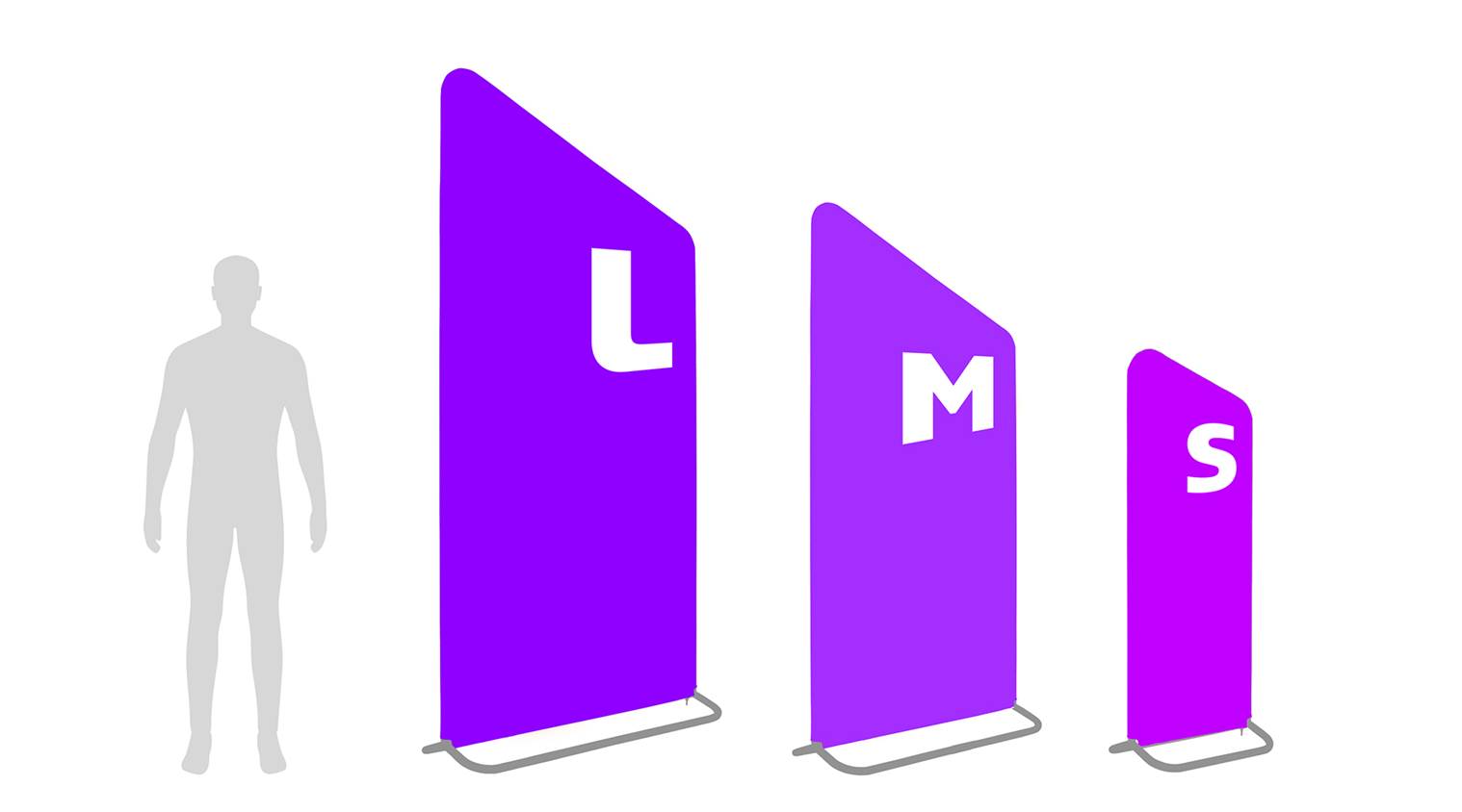 Zipper Banner Größen