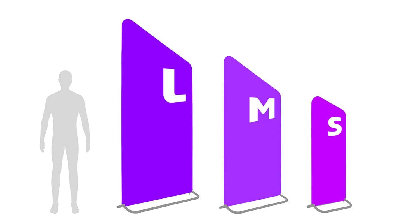 Zipper Banner Größen