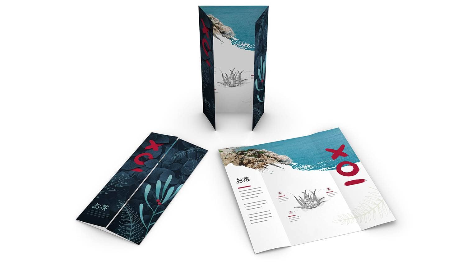 Produktbild Folder mit offenem Altarfalz