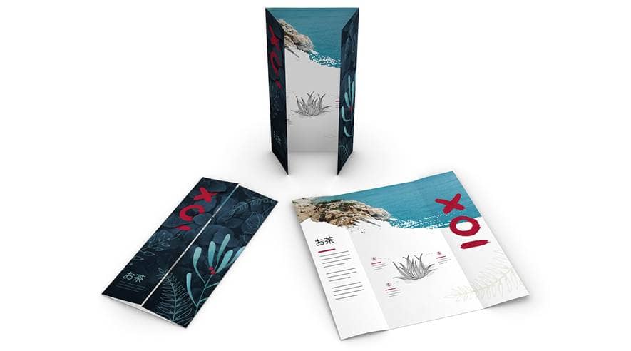 Produktbild Folder mit offenem Altarfalz