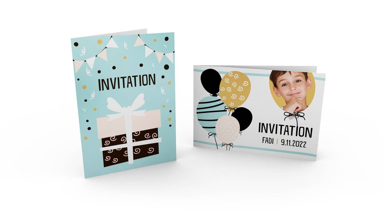 Einladungskarten im DIN A5 Format