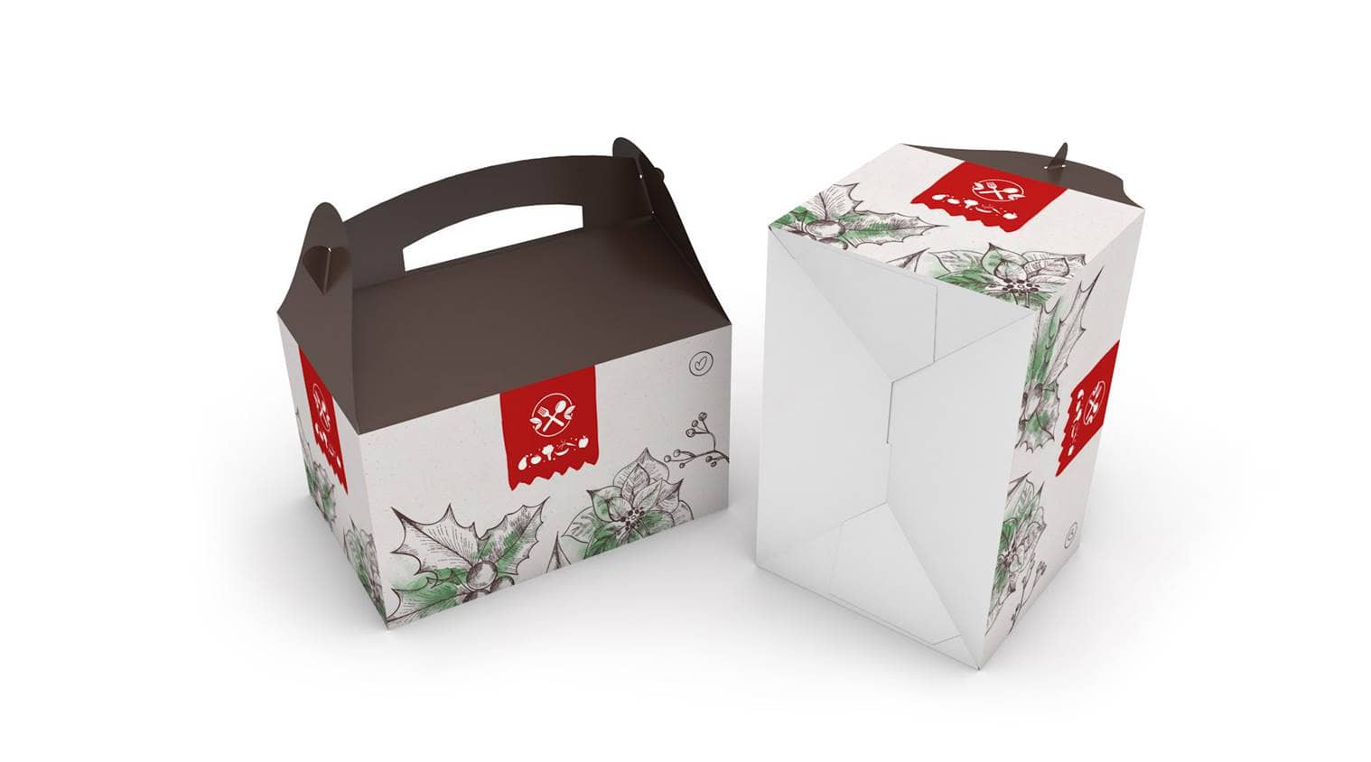 Giebelbox im Weihnachtsdesign