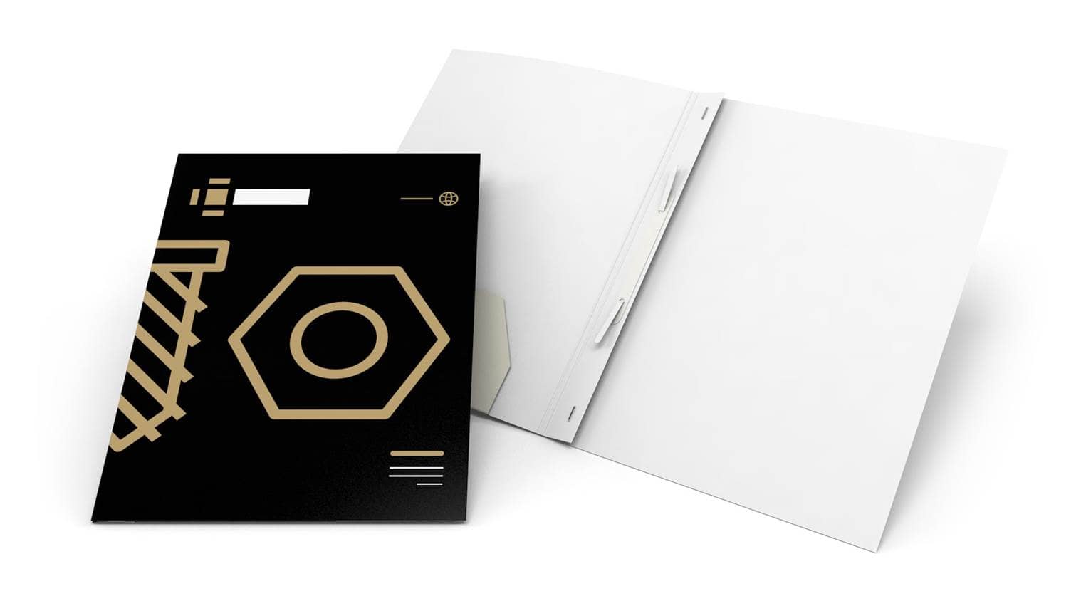 Producktbild Mappen mit Einstecklaschen und Abheftstreifen