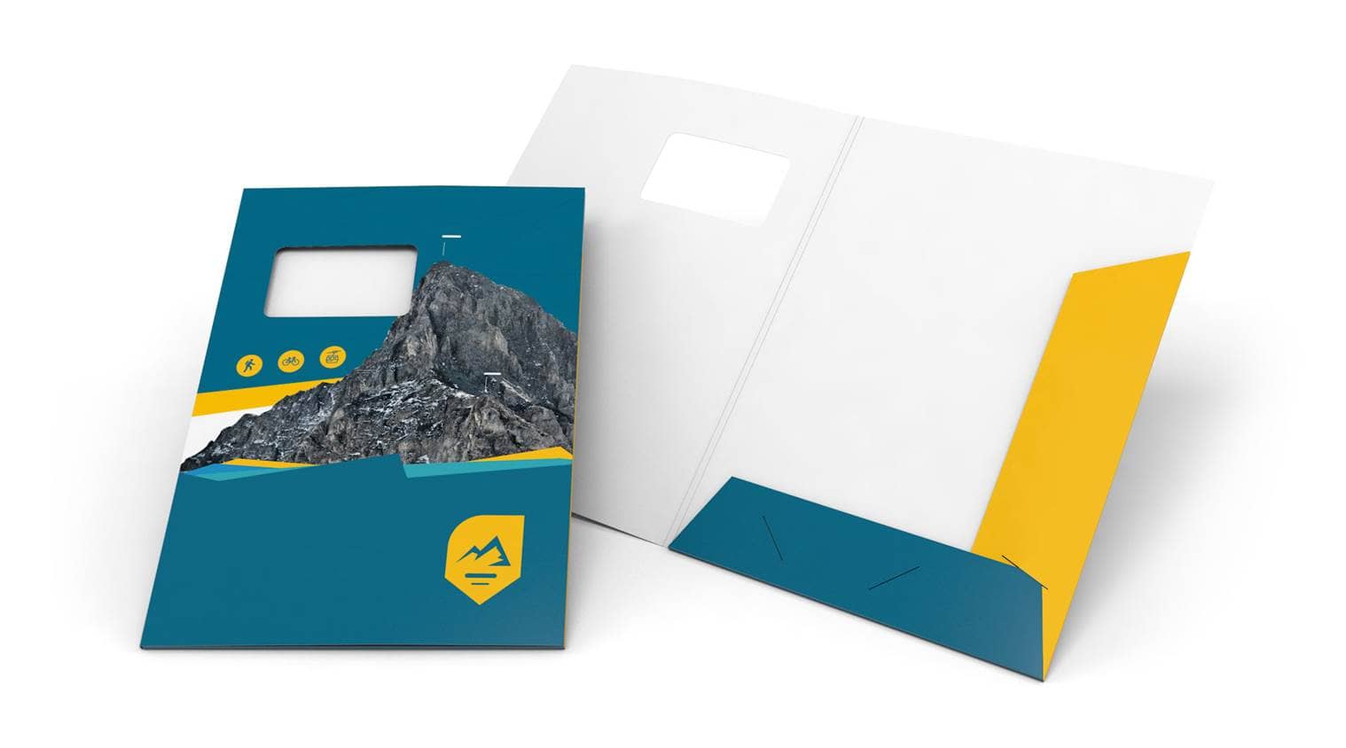 Produktbild Mappen mit Laschen 2 Fach, mit Fenster