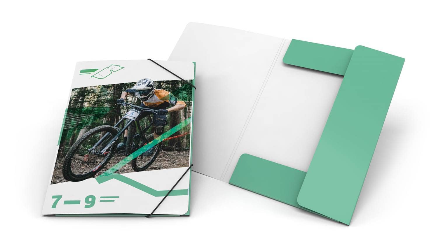 Produktbild Mappen mit Laschen 3 Fach und Gummiband