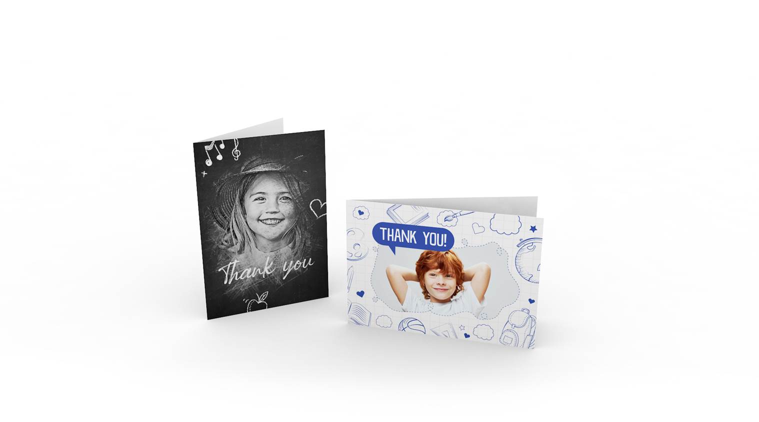 Dankeskarten im DIN A6 Format