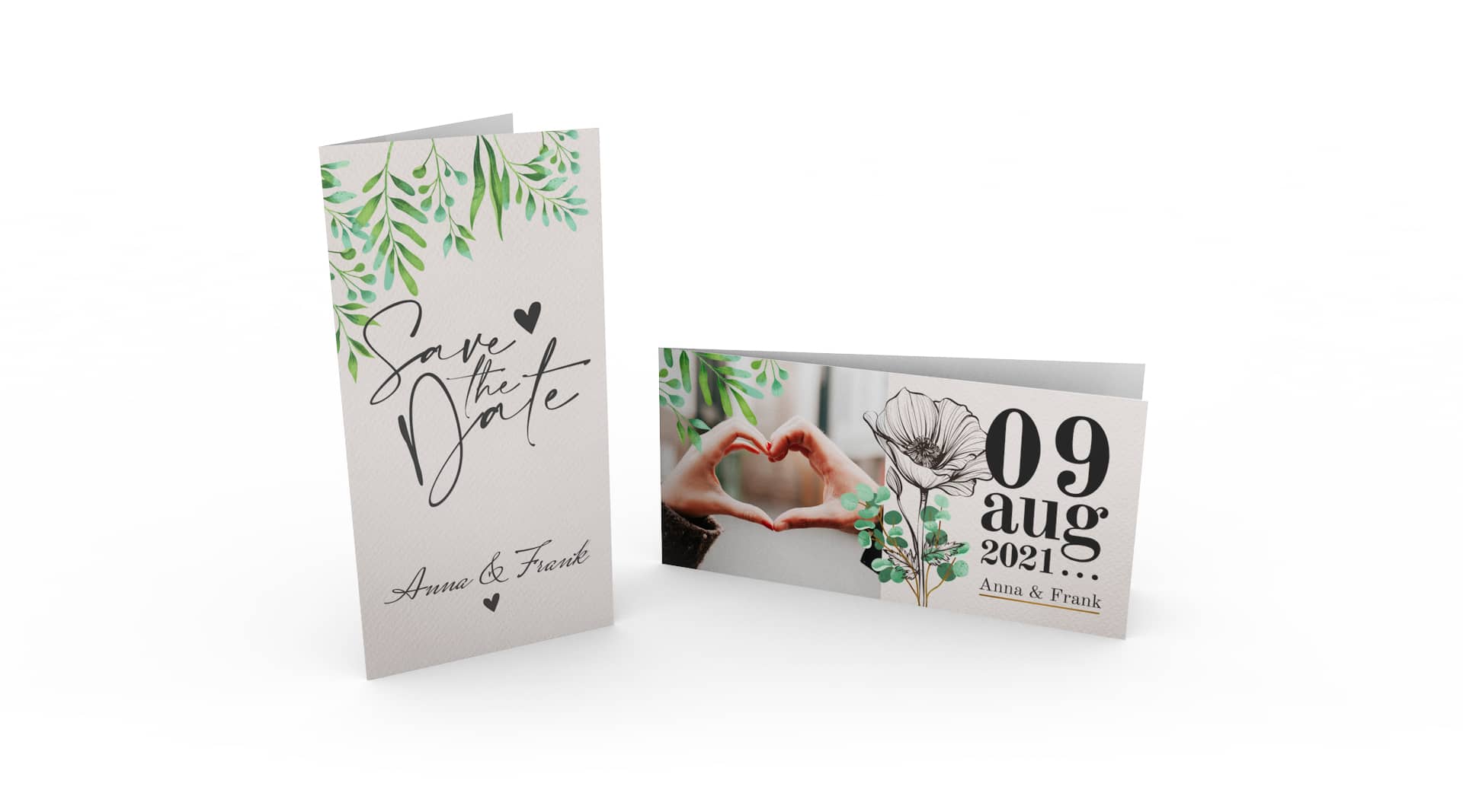 Hochzeitskarten DIN lang