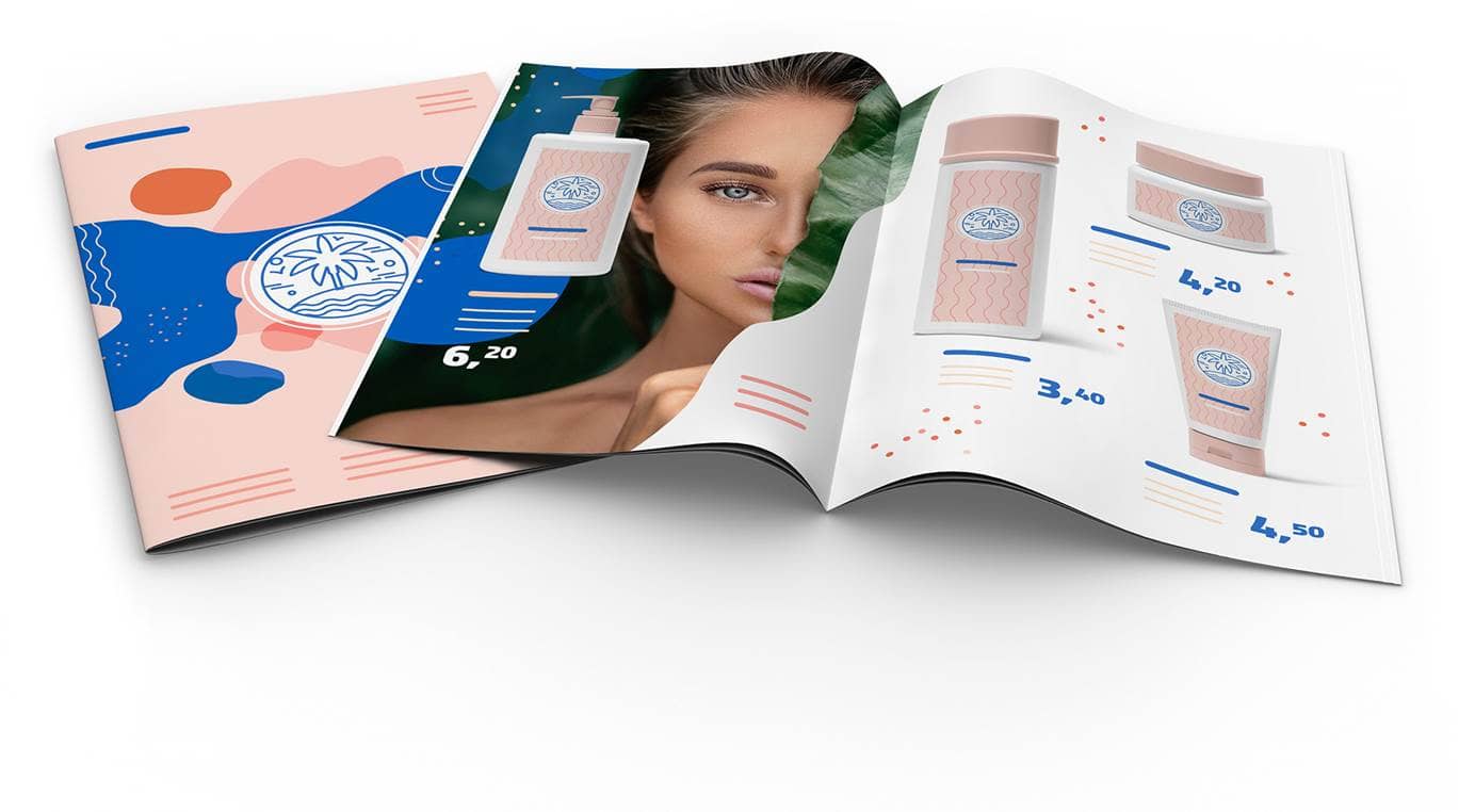 Produktbild Werbeprospekte geleimt