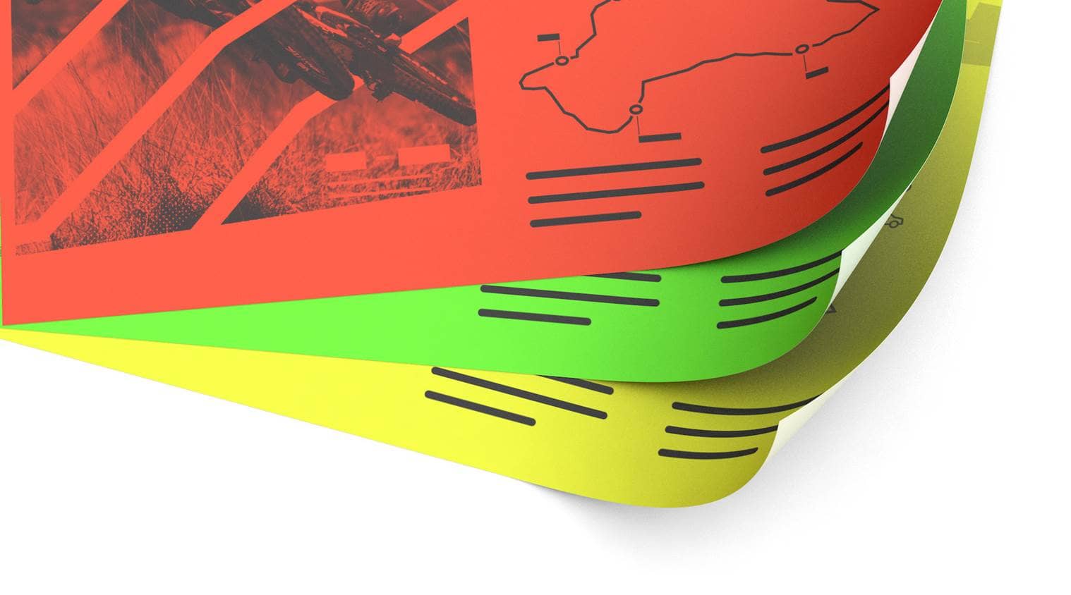 Neonpapier links Detail