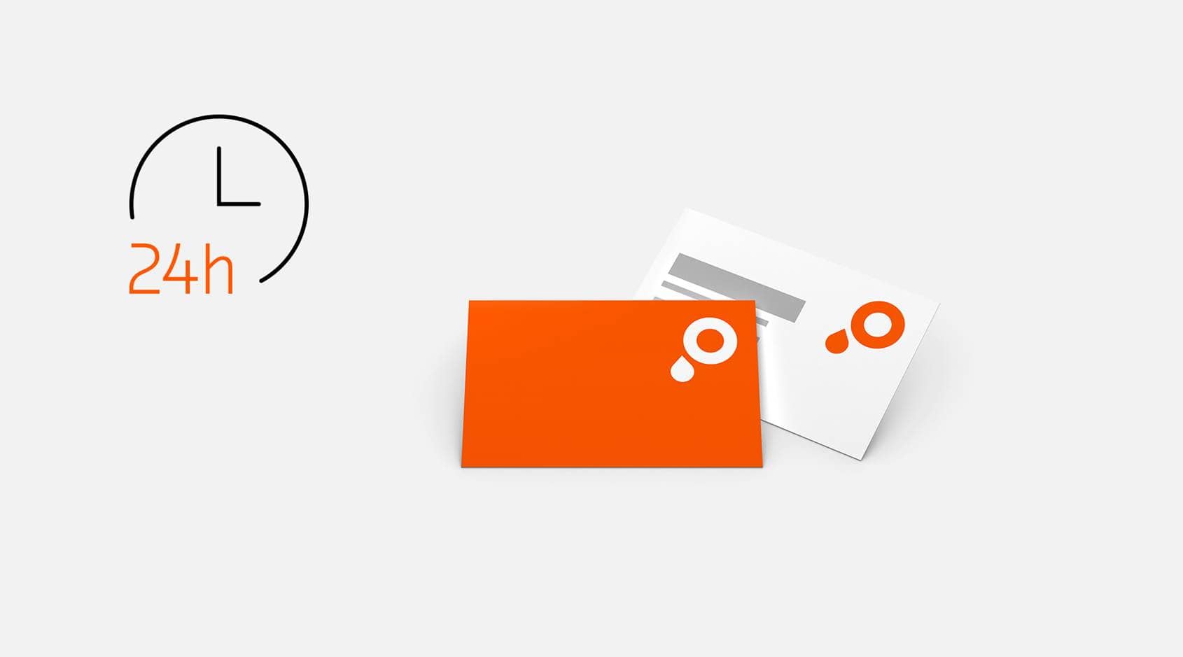 Visitenkarten overnight