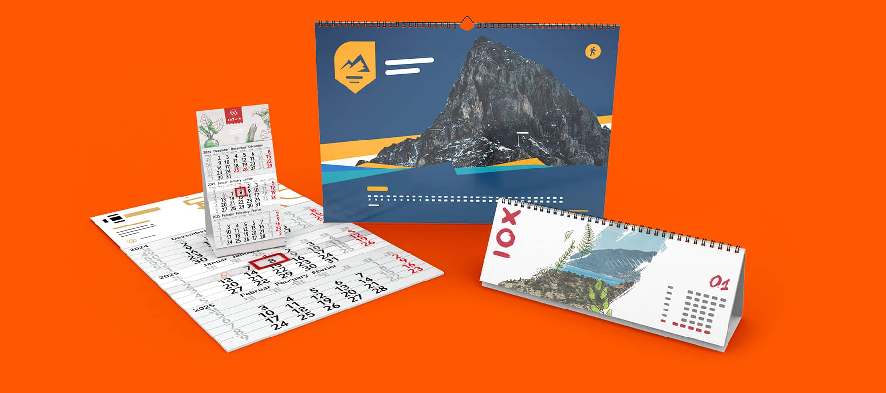 Kalender drucken lassen - Wandkalender mit Logo ∙ SAXOPRINT
