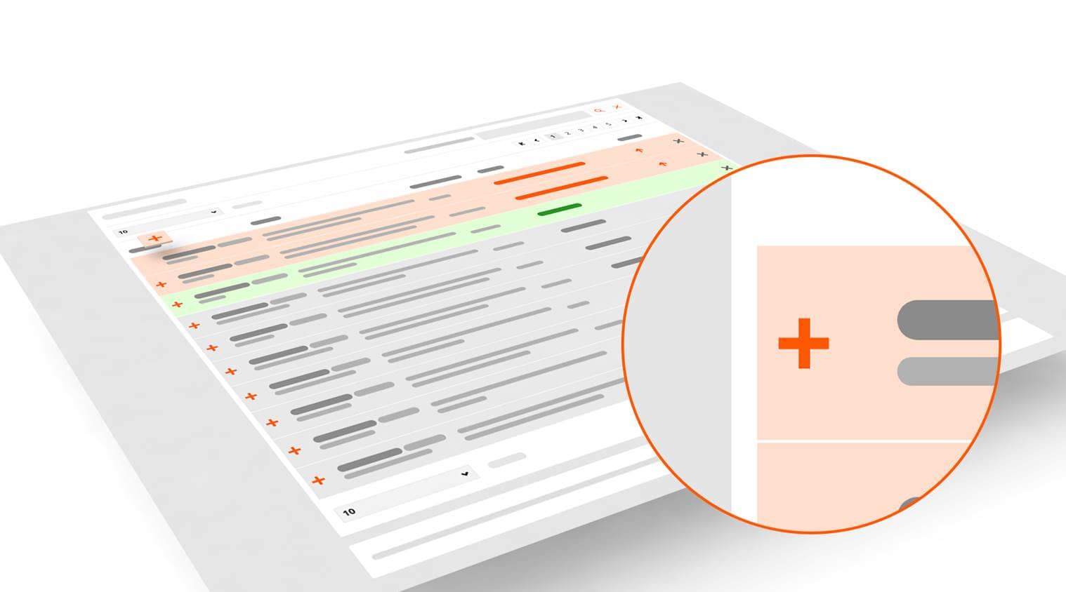 Detailansicht in der Auftragsübersicht