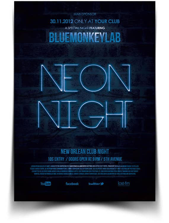 Photoshop Vorlagen für euren Party-Flyer