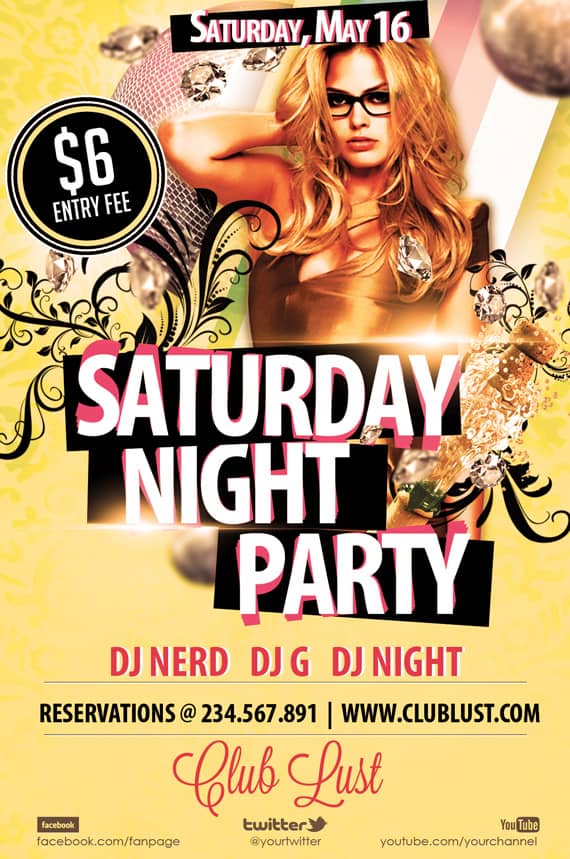 Photoshop Vorlagen für euren Party-Flyer