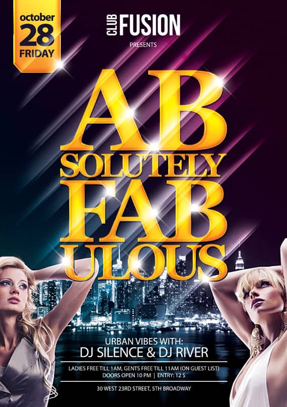 Photoshop Vorlagen für euren Party-Flyer
