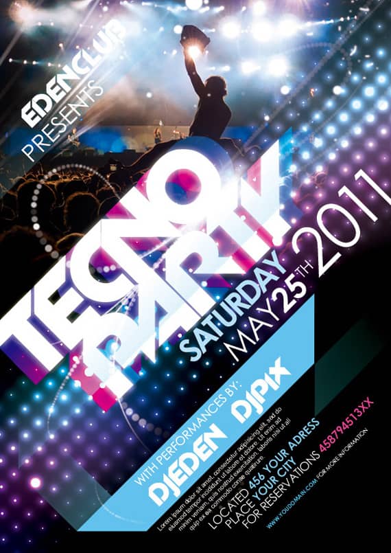 Photoshop Vorlagen für euren Party-Flyer